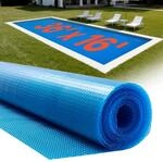 VEVOR Pool Solarfolie, 10972x4876 mm, Solarplane, 0,3 mm Pools Solardecke mit