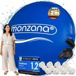 Monzana Poolkissen Winter XL Chlorbest&auml;ndig 2m Rund | mit Seil, PVC...