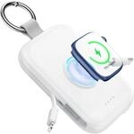 RORRY CharmGo Powerbank 5000mAh, Power Bank mit Integriertem USB C Kabel | Reise