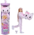 Barbie Cutie Reveal Puppe und Zubeh&ouml;r, K&auml;tzchen aus Kuscheltier-Serie | mit 10