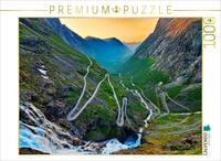 Puzzle &middot; Die Passstra&szlig;e Trollstigen mit elf Haarnadelkurven | Trollstigen &middot; 1000