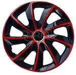 4&times; NRM Radkappe STIG extra rot/schwarz 13"