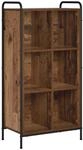 vidaXL B&uuml;cherregal 57 x 33 x 111 cm Holzwerkstoff Altholz | Bietet viel Platz...