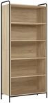 vidaXL B&uuml;cherregal 55,5 x 33 x 174 cm Holzwerkstoff Sonoma-Eiche | Bietet viel...