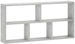 vidaXL Wandregal Betongrau 102 x 17 x 50 cm Holzwerkstoff | Dieses Regal ist aus