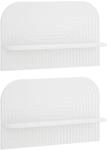 vidaXL Wandregal 2 stk. Wei&szlig; 60 x 13.5 x 37.5 cm Holzwerkstoff | Dieses robuste