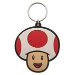 Super Mario (Toad) Gummi-Schl&uuml;sselanh&auml;nger, wei&szlig;, Einheitsgr&ouml;&szlig;e