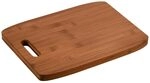 KESPER - Schneide- & Servierbrett 38&times;25&times;1,6 cm - FSC&reg;-Bambus - ge&ouml;lt mit