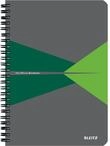 Leitz Office Collegeblock A5 kariert, Notizbuch mit Spiralbindung, Kartoneinband, 360