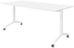 b&uuml;m&ouml; Seminartisch klappbar fahrbar 180x80 cm wei&szlig;, Gestell wei&szlig; - Klapptisch
