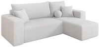 ALTDECOR Ecksofa mit Schlaffunktion L-Form SENO-L 249x139x85 - Wei&szlig; | Corner...
