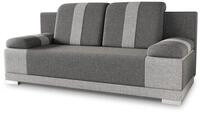 Sofnet - Schlafsofa Imola mit Bettkasten (Grau, Sawana 05 + 21) | Bettsofa mit