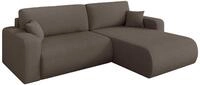 ALTDECOR Ecksofa mit Schlaffunktion L-Form BERY-L 276x193x88 - Braun | Corner...