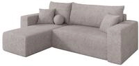 ALTDECOR Ecksofa mit Schlaffunktion L-Form SENO-L 249x139x85 - Hellgrau |...