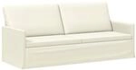 vidaXL 3-Sitzer Sofa Creme 190 x 81 x 82 cm Cordstoff | Bietet dauerhafte