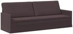 vidaXL 3-Sitzer Sofa Dunkelbraun 220 x 81 x 82 cm Stoff
