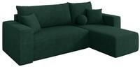 ALTDECOR Ecksofa mit Schlaffunktion L-Form SENO-L 249x139x85 - Gr&uuml;n | Corner...