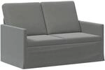 vidaXL 2-Sitzer Sofa Dunkelgrau 130 x 81 x 82 cm Samt (V)