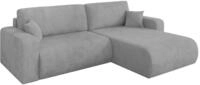 ALTDECOR Ecksofa mit Schlaffunktion L-Form BERY-L 276x193x88 - Grau | Corner...