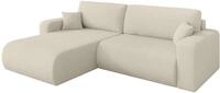 ALTDECOR Ecksofa mit Schlaffunktion L-Form BERY-L 276x193x88 - Beige | Corner...