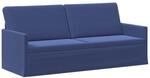 vidaXL 3-Sitzer Sofa Polizeiblau 190 x 81 x 82 cm Samt (V)