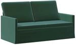 vidaXL 2-Sitzer Sofa Dunkelgr&uuml;n 150 x 81 x 82 cm Samt (V)