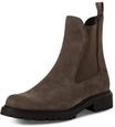 Tamaris Damen Chelsea Boot Lederstiefel Stiefelette Frauen M2542741 braun