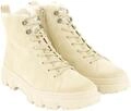 Paul Green 5663 Damen Winterstiefeletten Veloursleder Beige