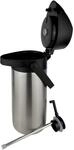 Pioneer 1,9-Liter-Thermoskanne mit Hebelpumpe und &bdquo;Tea-Etikett | Geh&auml;use aus