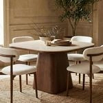 Esstisch VESPERA quadratisch 120 cm, Nussbaum Finish - Esszimmertisch mit