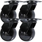 MS Beschl&auml;ge moderne schwarze M&ouml;belrolle Design-M&ouml;beltransportrolle 360&deg;...