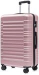 YONSLY Koffer Suitcase XL Ros&eacute;gold, Trolley Reisekoffer, Rollkoffer...