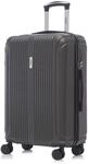 YONSLY Reisekoffer Suitcase, Handgep&auml;ck Kabinenkoffer (L, Grau) 
