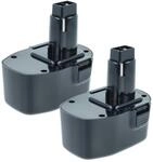 vhbw 2x Akku kompatibel mit Black & Decker CD14CE, CD14GSF-2, CD14CBK | f&uuml;r