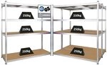 PROREGAL Mega Deal 3X Schwerlastregal Taurus XL mit T&Uuml;V/GS Zertifizierung