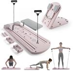 Myga Pilates Reformer Machine - Faltbares Pilates Board mit Rebound Ab Roller,