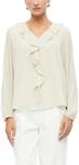 s.Oliver Damen Bluse &ndash; Regular Fit, V-Ausschnitt, Chiffon, Langarm