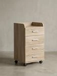 KADIMA DESIGN Rollcontainer WL5.749 40x70,5x33cm Sonoma | Schreibtisch-Container