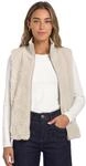 Street One Damen 2200648 Fake Fur Weste mit Strickdetails (1er Pack)