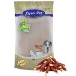 Lyra Pet&reg; 1 kg Kaurollen mit Entenbruststreifen - Kausnack f&uuml;r Hunde