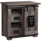 MASSIVMOEBEL24.DE Kommode Mango grau lackiert Railway #223 | 70x45x70 cm...