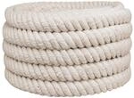 vidaXL Juteseil 36 mm Wei&szlig; 100% Tossa Jute