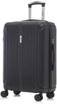 YONSLY Reisekoffer Suitcase, Handgep&auml;ck Kabinenkoffer (L, Schwarz) 
