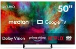 MEDION 125,7 cm (50 Zoll) Fernseher 4K Smart TV - MD 850401 | Dolby Vision HDR,...