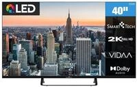 Smart Tech 40QV02V QLED Fernseher 40 Zoll VIDAA Smart TV Full HD Aufl&ouml;sung | Dolby