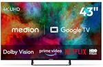MEDION 108 cm (43 Zoll) Fernseher 4K Smart TV - MD 843401 | Dolby Vision HDR,...