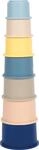 small Foot Silikon Stapelbecher, 7 St&uuml;ck, BPA-frei, Lernspielzeug f&uuml;r Badewanne und