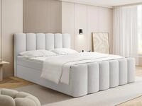 WFL GROUP Boxspringbett mit Bettkasten &ndash; Polsterbett 120 x 200 cm mit H4