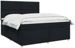 vidaXL Boxspringbett mit Matratze Schwarz 160 x 200 cm Stoff | Individuelle...