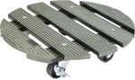 WAGNER Pflanzenroller WPC FSC&reg; &Oslash; 29 x 7,5 cm I Blumenroller f&uuml;r...